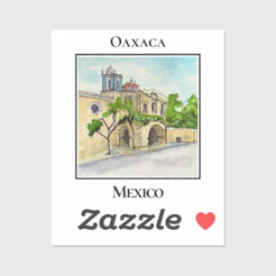 Historiska Parroquia de los Siete Principes Oaxaca Klistermärken