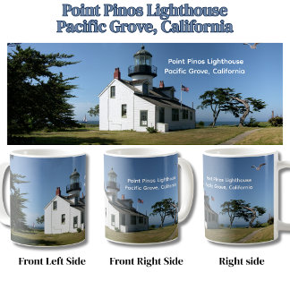 Historiska Point Pinos Lighthouse Kalifornien Kaffemugg