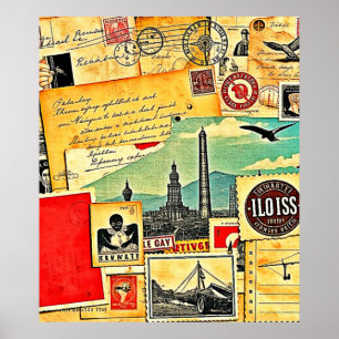 Historiska postresor poster