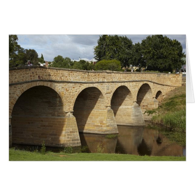 Historiska Richmond Bridge (Australiens äldsta Hälsningskort (Framsidan Horizontal)