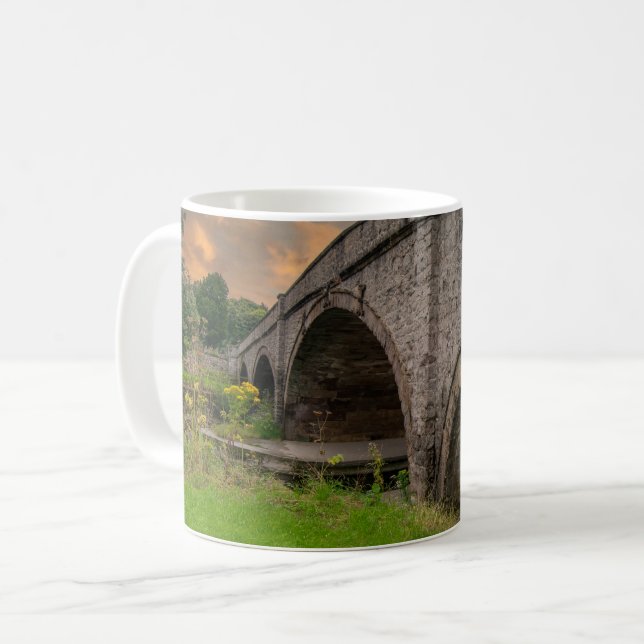 Historiska St. Asaph-bron över floden Elwy Kaffemugg (Framsida vänster)