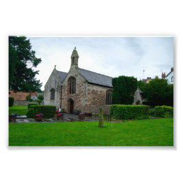 Historiska St. Asaph församlingskyrka, norra Wales Fototryck