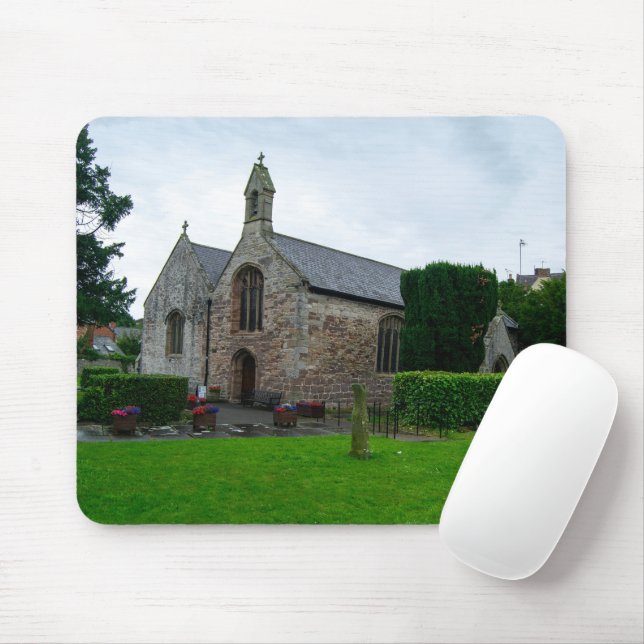 Historiska St. Asaph församlingskyrka, norra Wales Musmatta (Med mus)
