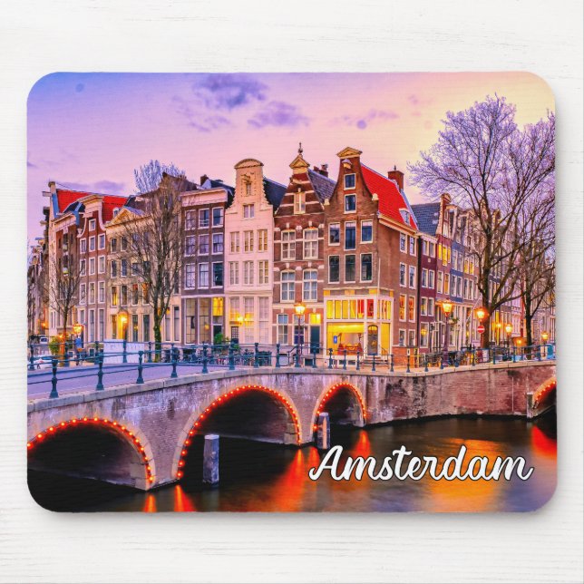 Historiska staden Amsterdam, Nederländerna Musmatta (Framsidan)