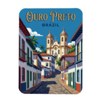 Historiska staden Ouro Preto Brasilien