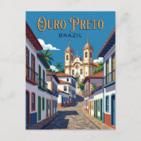 Historiska staden Ouro Preto Brasilien