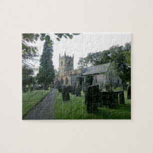 Historiska Sts Lawrence kyrka i Eyam, Derbyshire Pussel