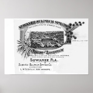 Historiska Suwannee vårar Florida suwanneeflod, Poster