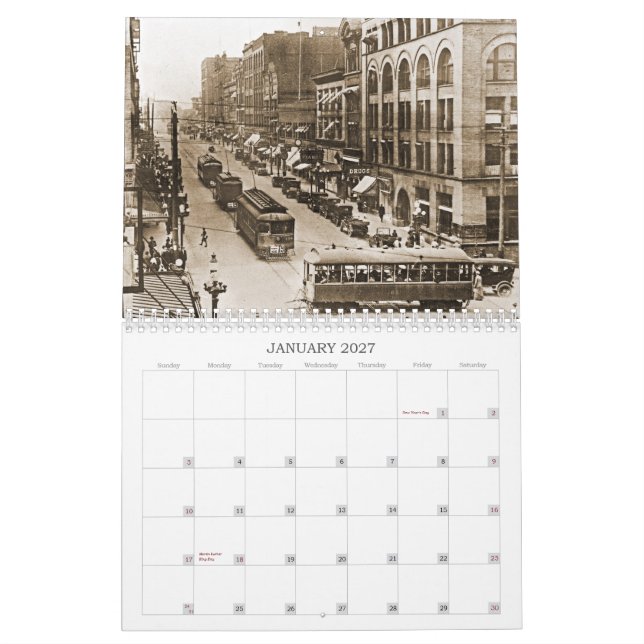 Historiska Tacoma, "staden av öde" kalender (Jan 2027)