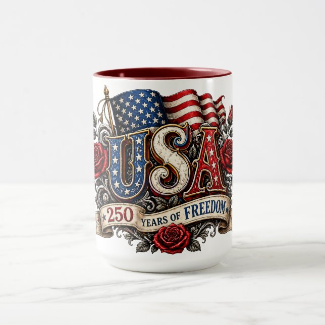 Historiska USA 250 år samlarutgåva Mugg (Center)