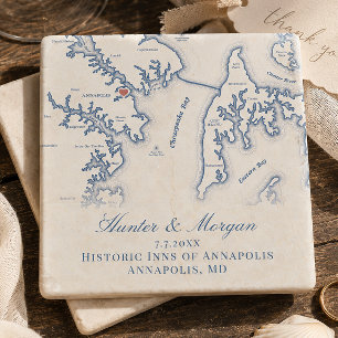 Historiska värdshus i Annapolis Bröllop Chesapeake Stenunderlägg