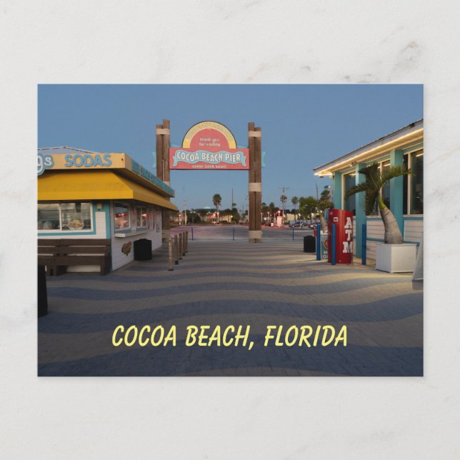 Historiska Westgate Cocoa Beach Pier Florida  Vykort (Framsida)