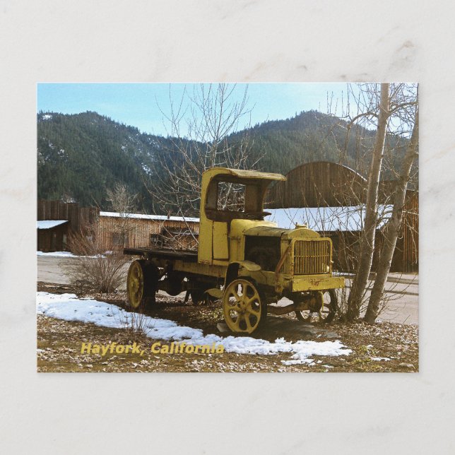 Historiskt 1912 Lastbil.... Vykort (Framsida)