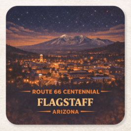 Historiskt 1926-2026 milstolpe Flagstaff Arizona Underlägg Papper Kvadrat