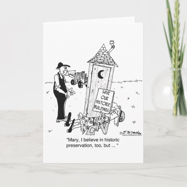 Historiskt bevarande av Outhouses? Kort (Framsida)