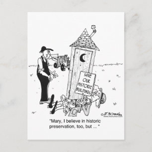 Historiskt bevarande av Outhouses? Vykort