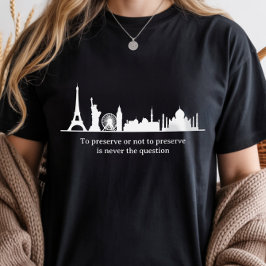 Historiskt bevarande, fantastiska byggnader runt o t shirt