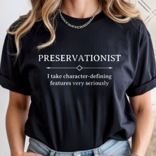 Historiskt bevarande, karriär inom bevarande t shirt