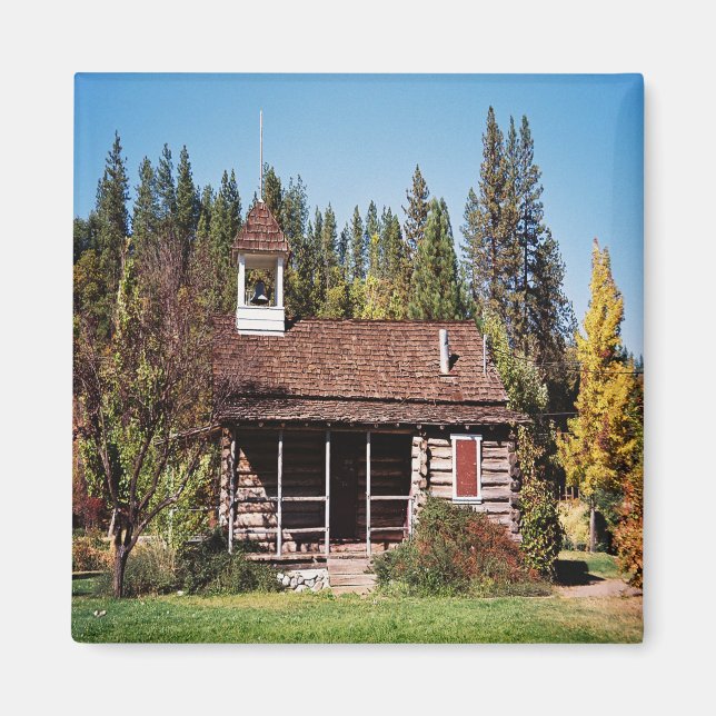Historiskt Blanchard Schoolhouse..... Magnet (Framsidan)