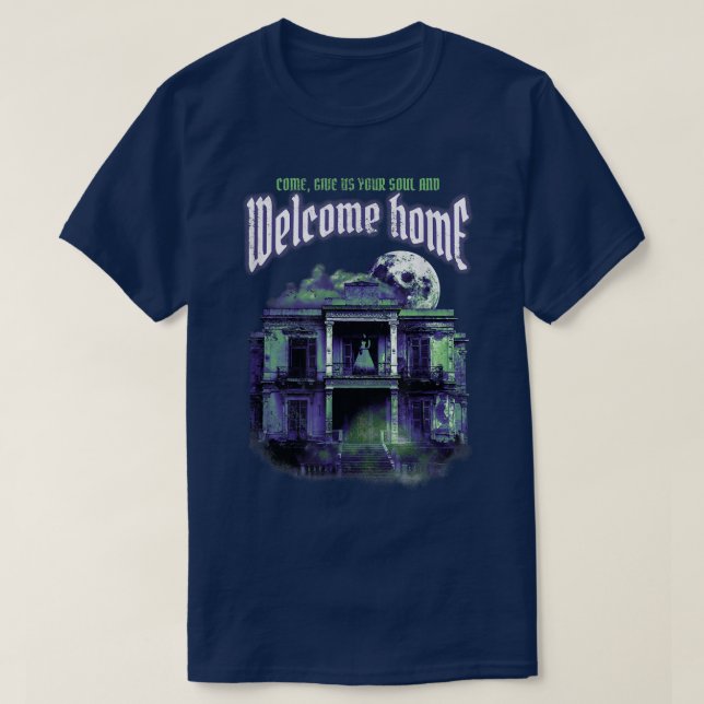 Historiskt centrum i innerstaden Haunted House T Shirt (Design framsida)