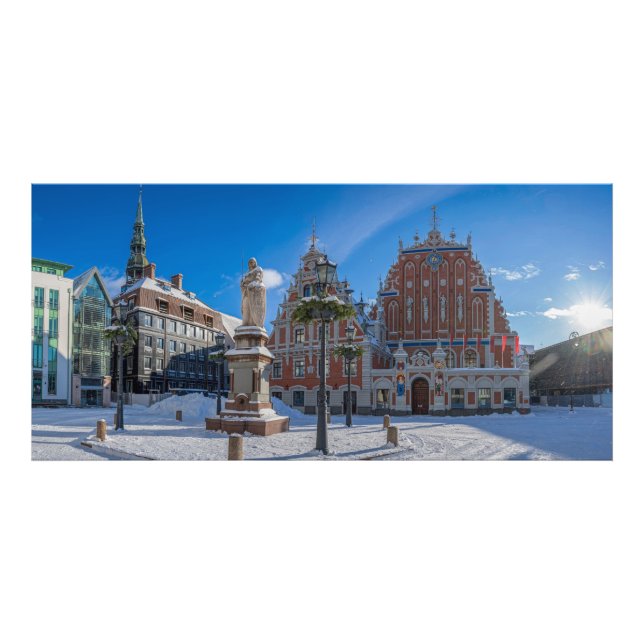 Historiskt centrum i Riga, Lettland Fototryck (Framsidan)