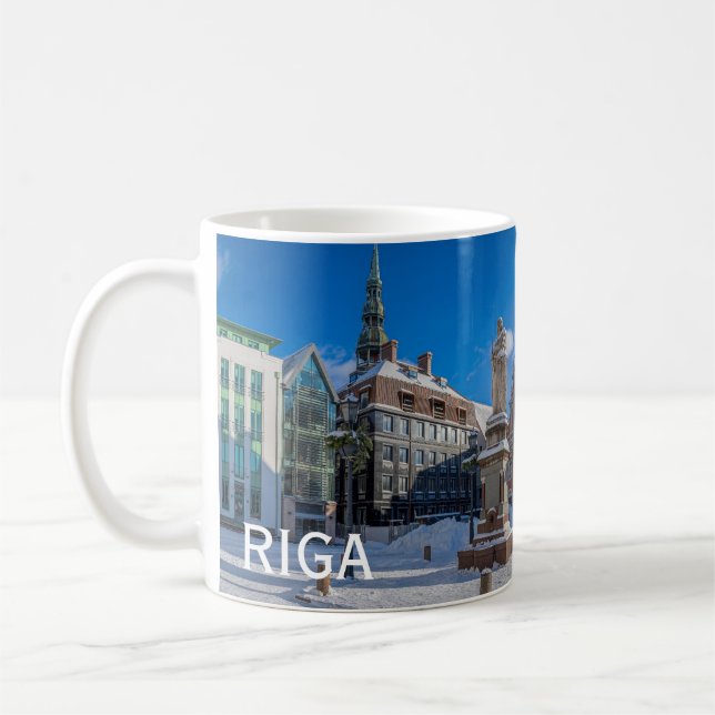 Historiskt centrum i Riga, Lettland Kaffemugg (Vänster)