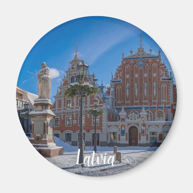 Historiskt centrum i Riga, Lettland Magnet (Framsidan)