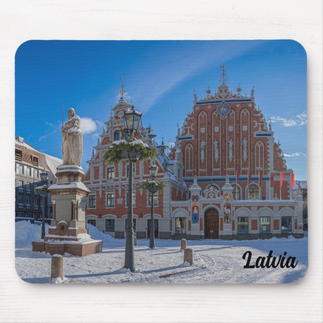 Historiskt centrum i Riga, Lettland Musmatta (Framsidan)