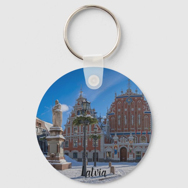 Historiskt centrum i Riga, Lettland Nyckelring (Framsida)
