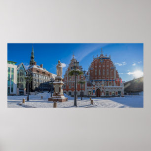 Historiskt centrum i Riga, Lettland Poster