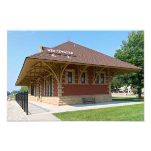 Historiskt depot i Whitewater Fototryck