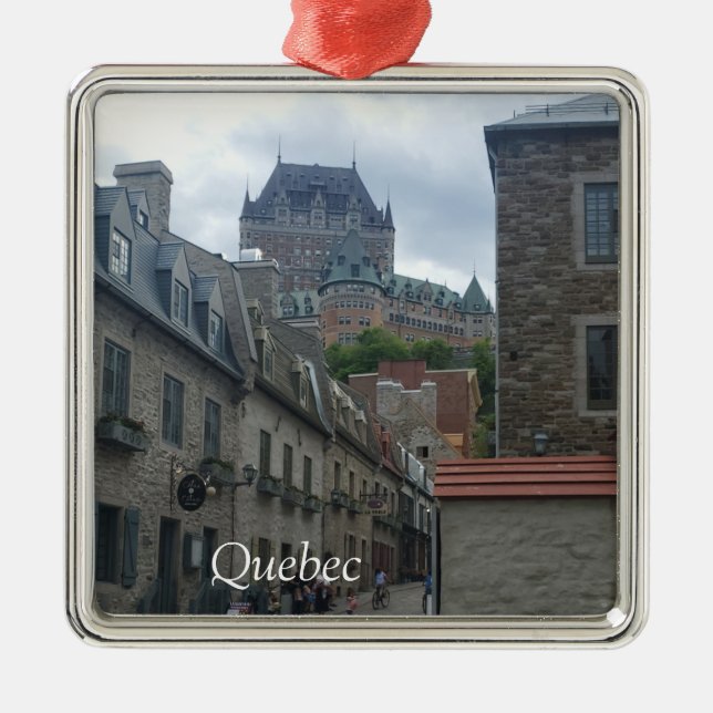 Historiskt distrikt i Quebec City Julgransprydnad Metall (Framsidan)