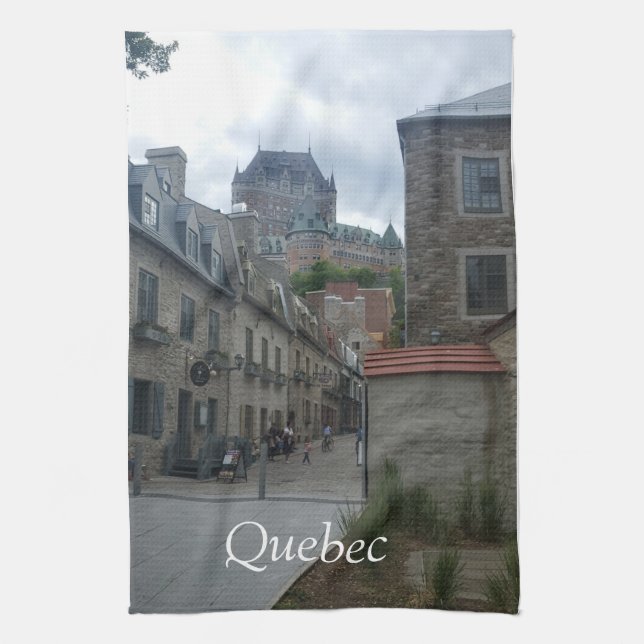 Historiskt distrikt i Quebec City Kökshandduk (Vertikal)