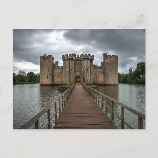 Historiskt engelska Castles Bodiam Castle Sussex Vykort (Framsida)