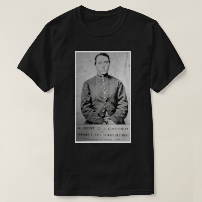 Historiskt foto, Albert Cashier-Union Soldier T Shirt (Design framsida)