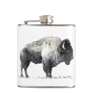 Historiskt fotografi av American Bison Fickplunta