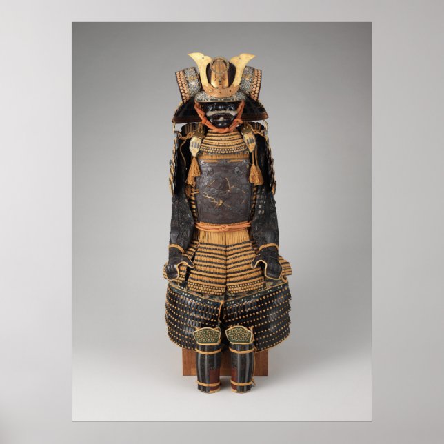 Historiskt fotografi av Samurai Armor Photograph Poster (Framsidan)