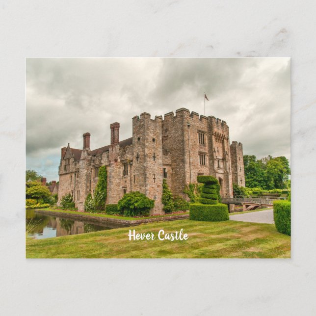 Historiskt Hever Castle Kent UK Scenia View vycard Vykort (Framsida)