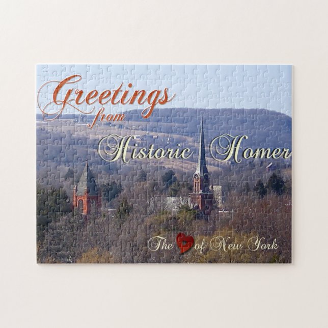 Historiskt Homer Spires Puzzle Pussel (Horisontell)