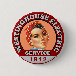 Historiskt inspirerad Rosie Riveter Badge Pin Knapp