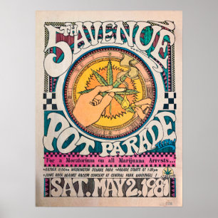 Historiskt IT Pot Parad Ogräs Poster