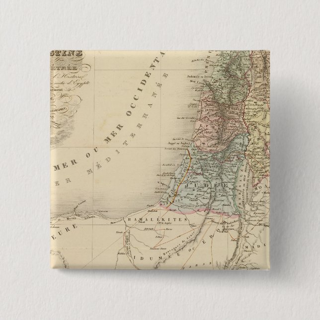 Historiskt Jerusalem, Palestina Knapp (Framsida)