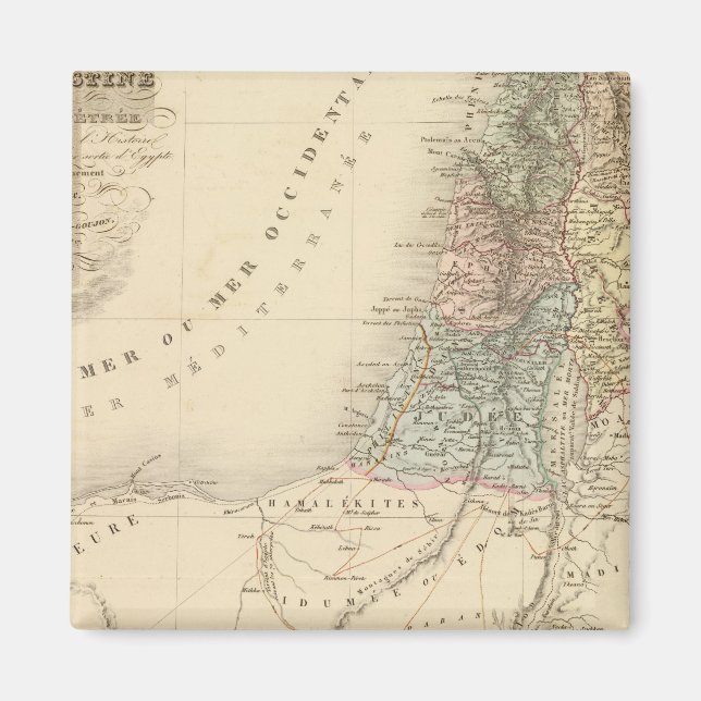 Historiskt Jerusalem, Palestina Magnet (Framsidan)