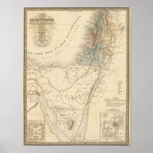 Historiskt Jerusalem, Palestina Poster