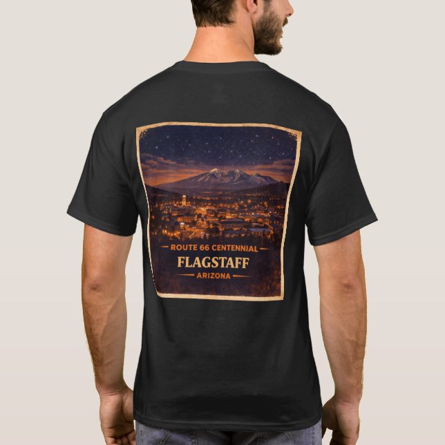 Historiskt jubileum 1926-2026 Flagstaff Nightfall T Shirt (Baksida)
