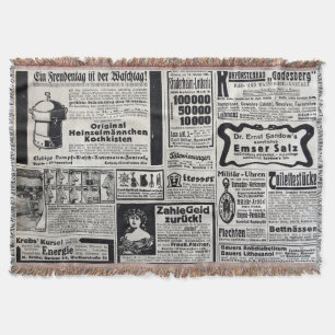 Historiskt Kiev: 1917 Tidningsillustration Filt