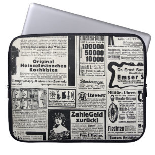 Historiskt Kiev: 1917 Tidningsillustration Laptop Fodral