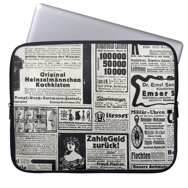 Historiskt Kiev: 1917 Tidningsillustration Laptop Fodral (Framsidan)