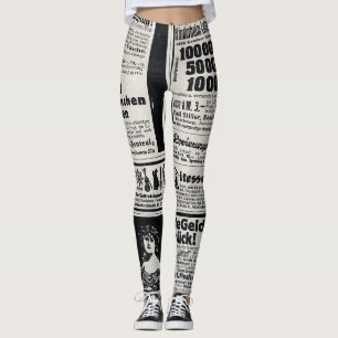 Historiskt Kiev: 1917 Tidningsillustration Leggings