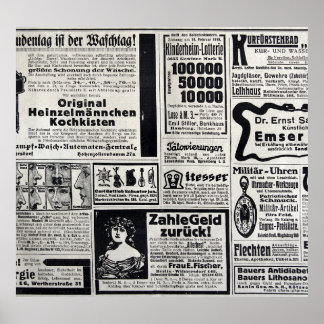 Historiskt Kiev: 1917 Tidningsillustration Poster